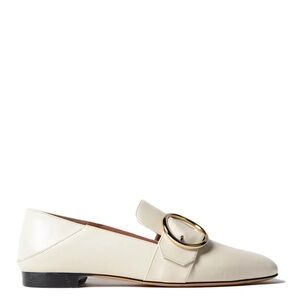 Bally Cream Lottie Flats, Size 36.5